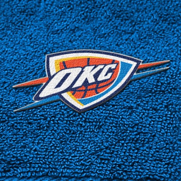 Oklahoma City Thunder Hand Towel Dimensions are 15 x 26 inches - Picture 2 of 2